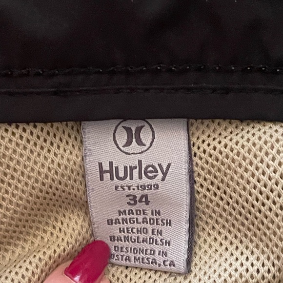Hurley Shorts SZ 34 All Day Hybrid 4-Way Stretch Navy Reg fit 4 pockets no iron - Picture 8 of 10